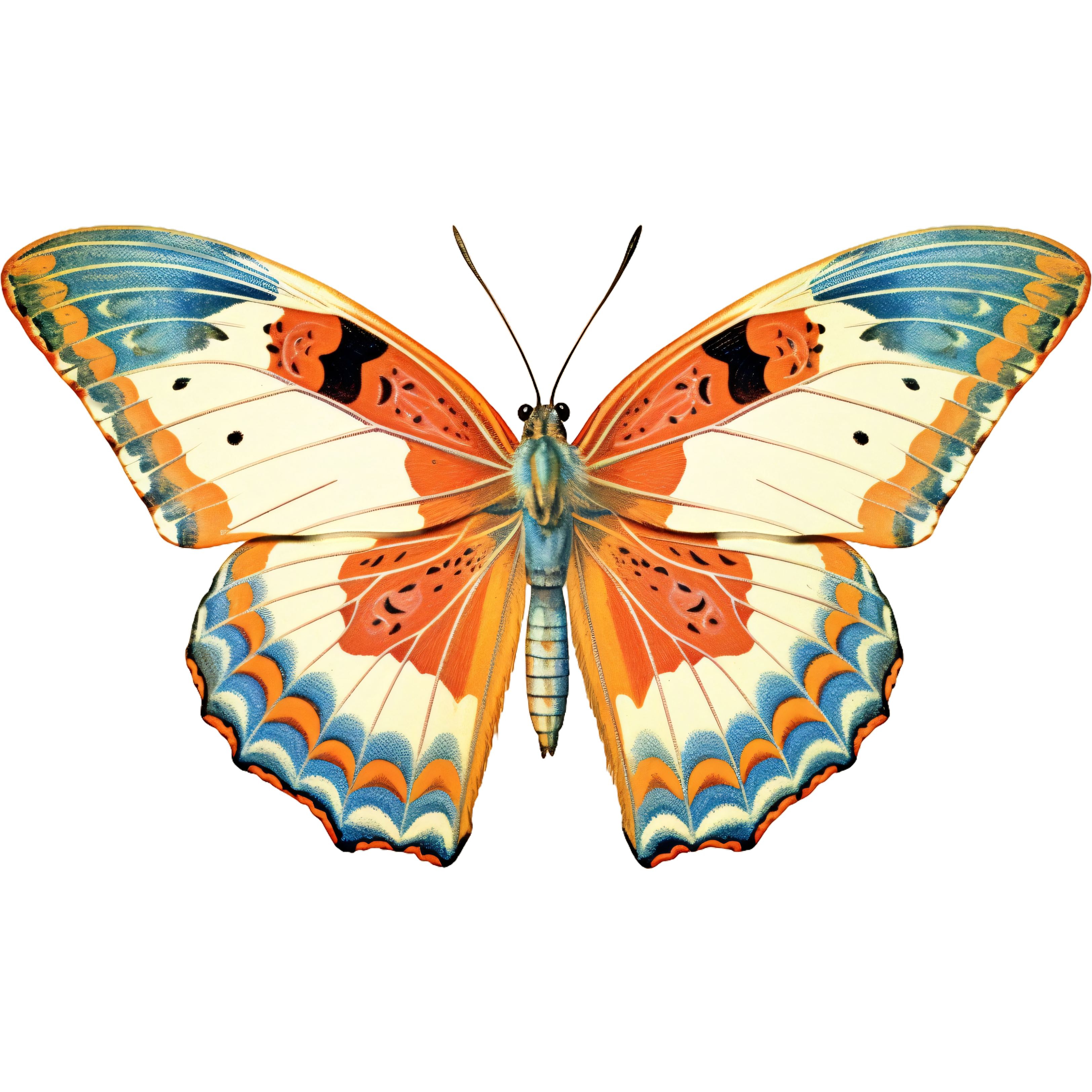Vintage Retro Butterfly Sticker