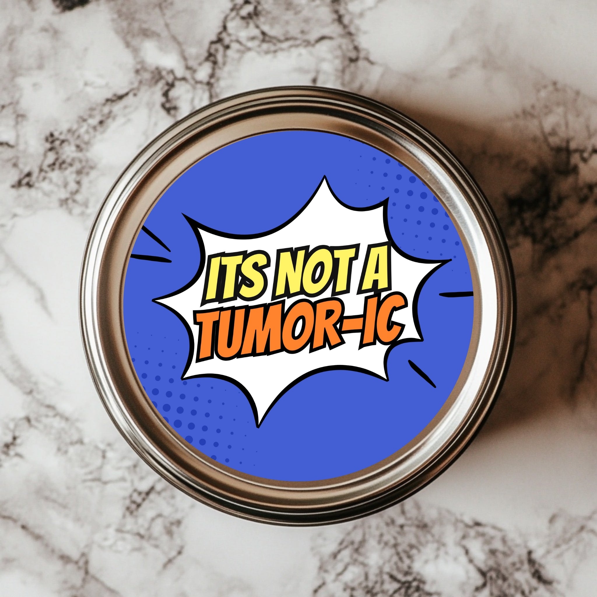 It’s Not a Tumor-ic – Comic Style Turmeric Sticker (2.25x2.25") Vinyl Waterproof