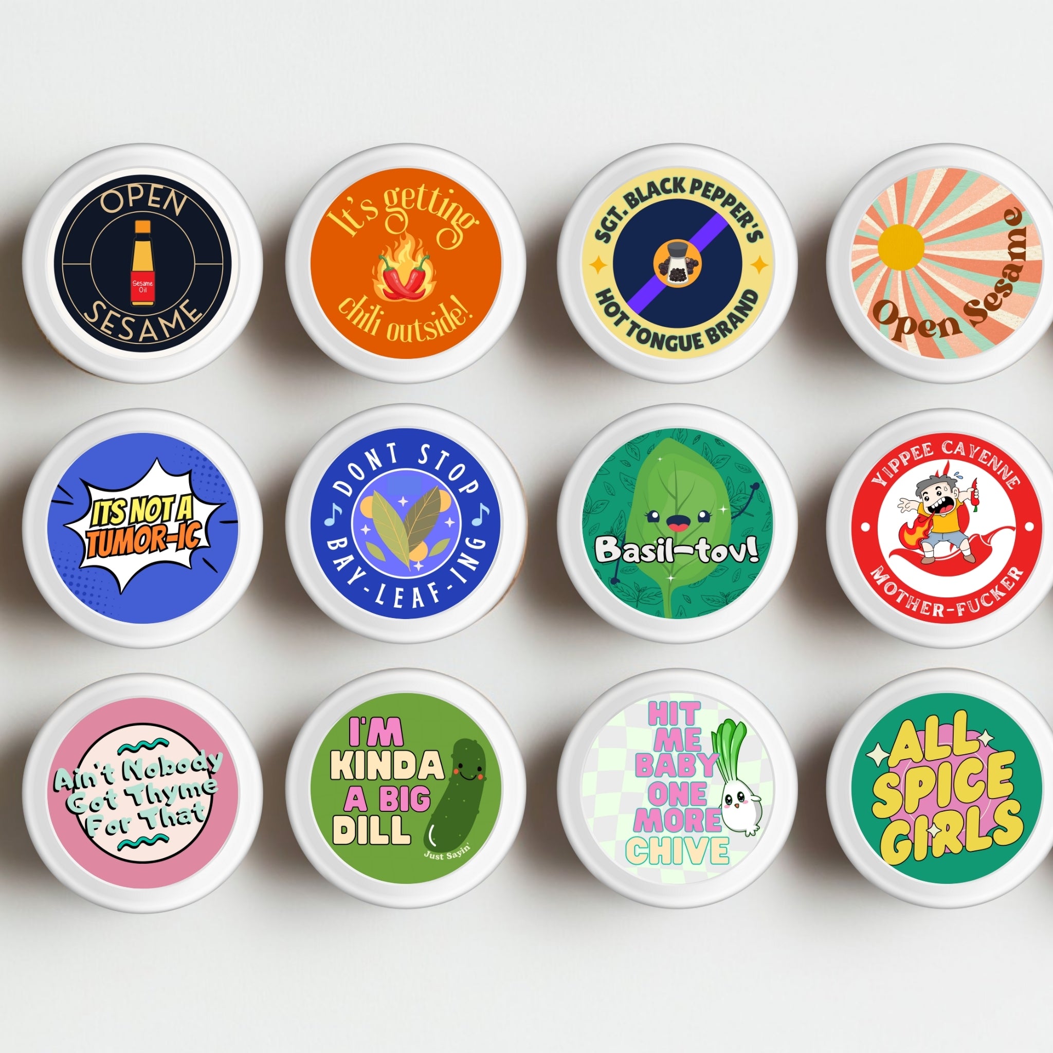 Don’t Stop Bay-Leaf-ing – Musical Herb Pun Sticker (2.25x2.25") vinyl waterproof