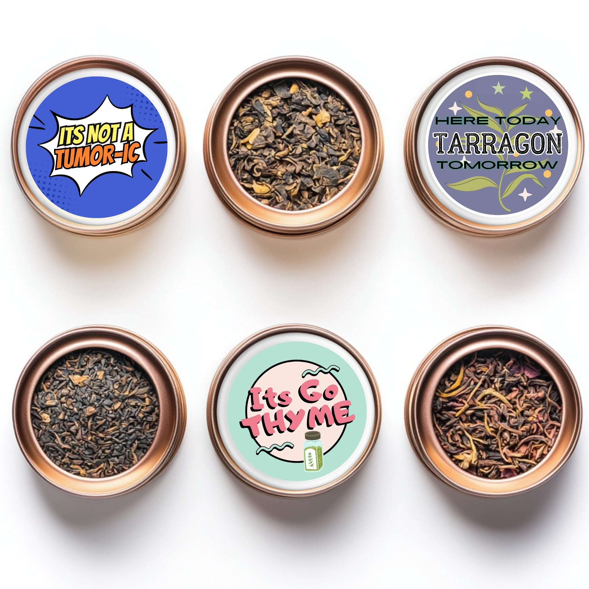 It’s Go Thyme – Motivational Herb Sticker (2.25x2.25") vinyl waterproof