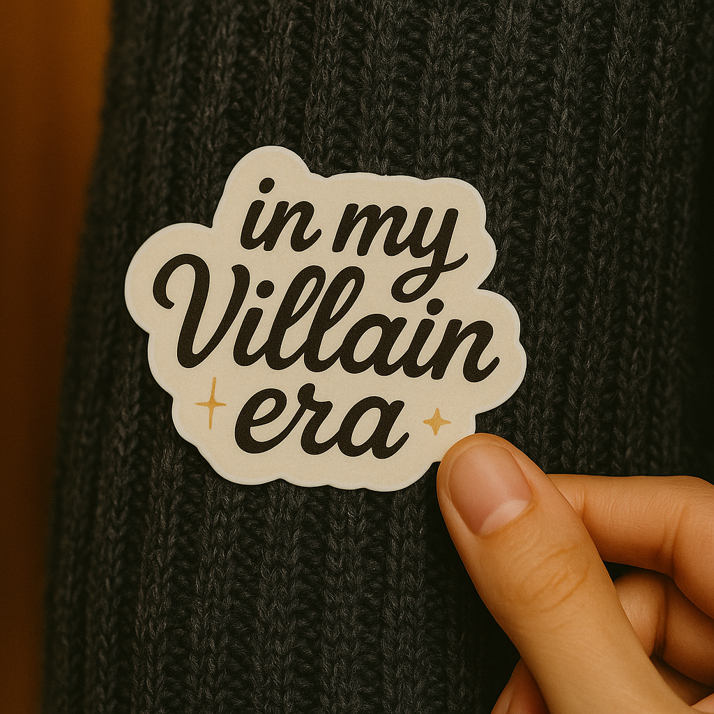 In My Villain Era – Soft Chaos Sticker (3x3")