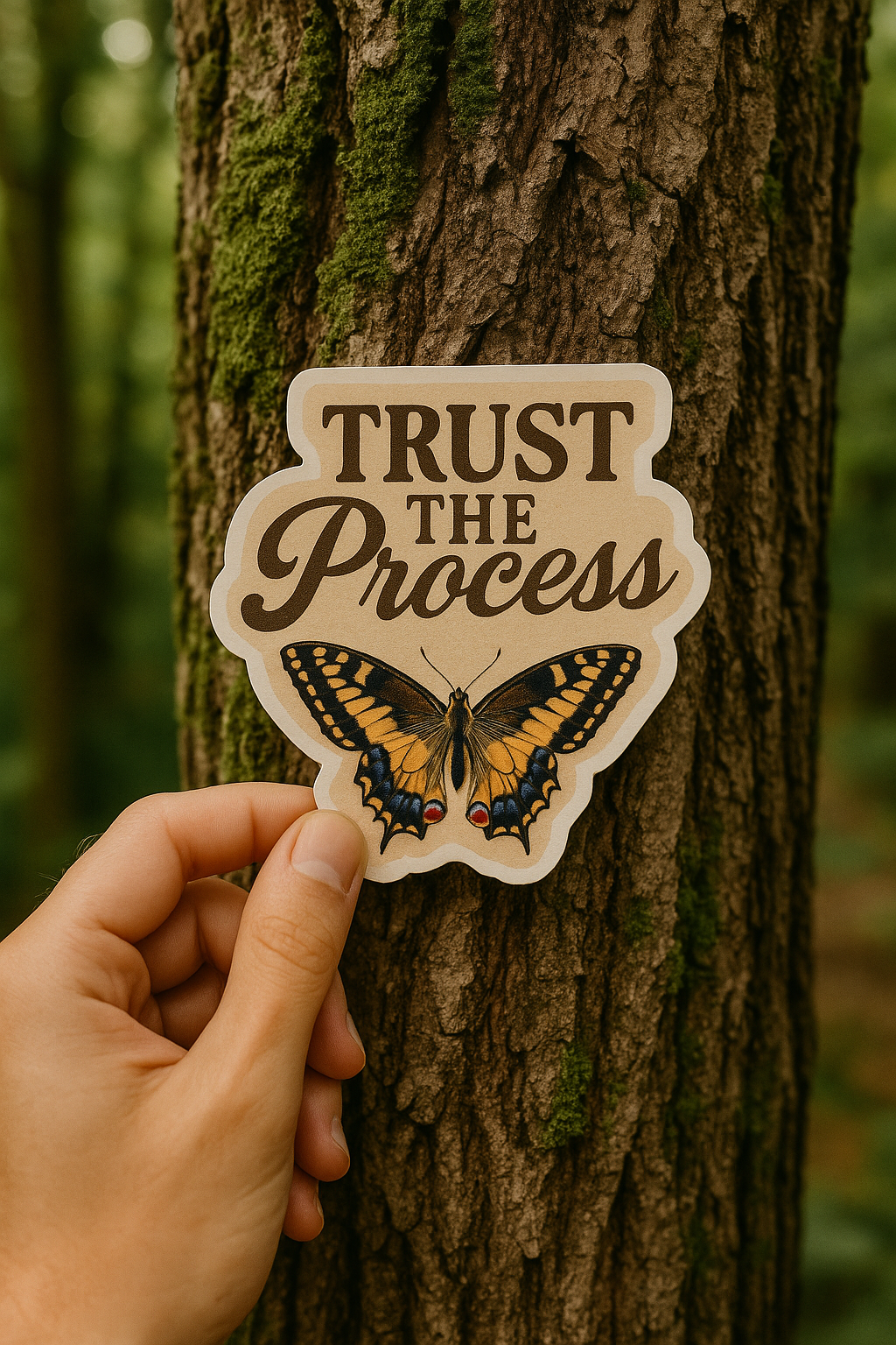 Trust the Process – Butterfly Growth Sticker (3x3")