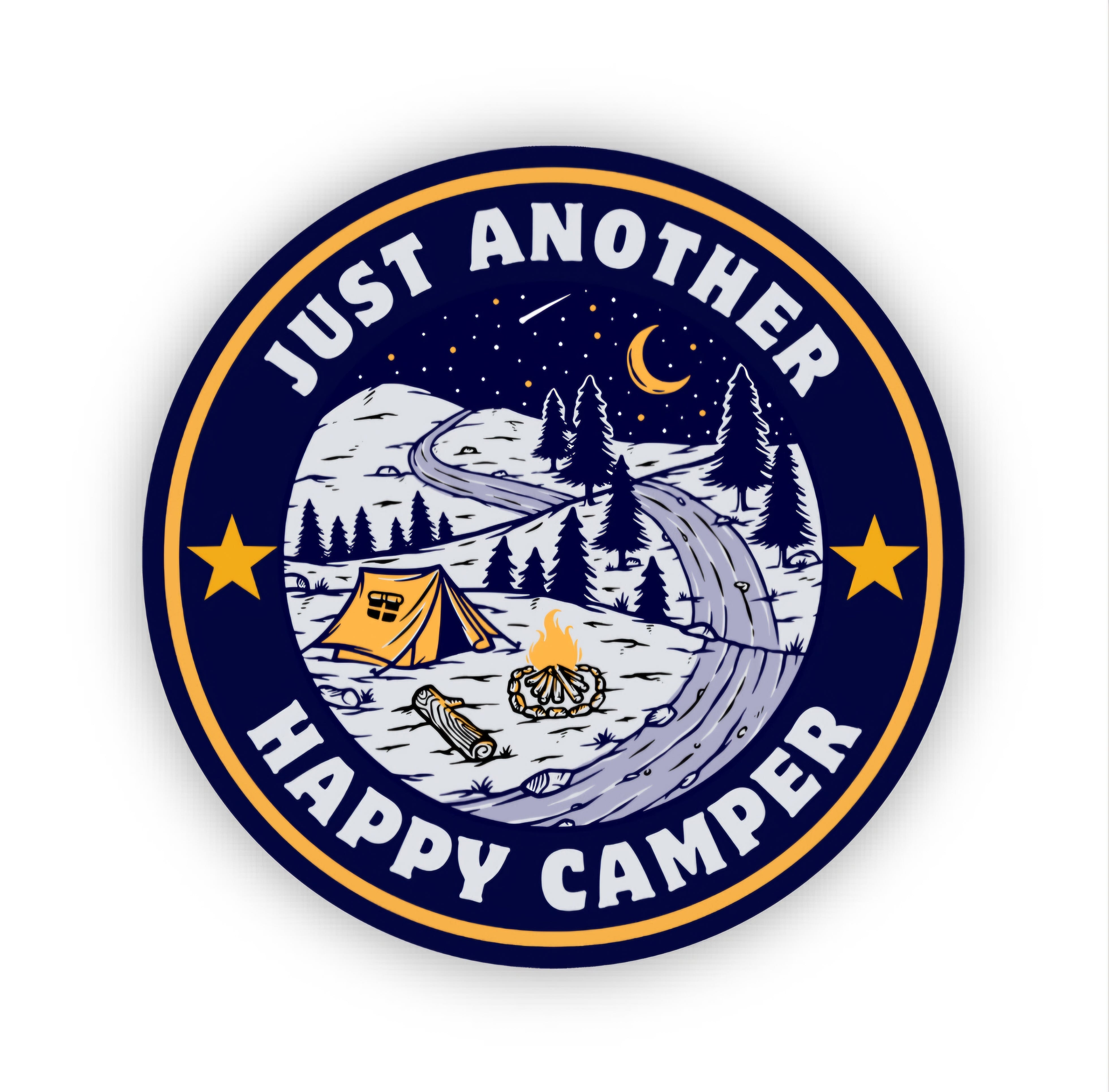 Just Another Happy Camper Sticker