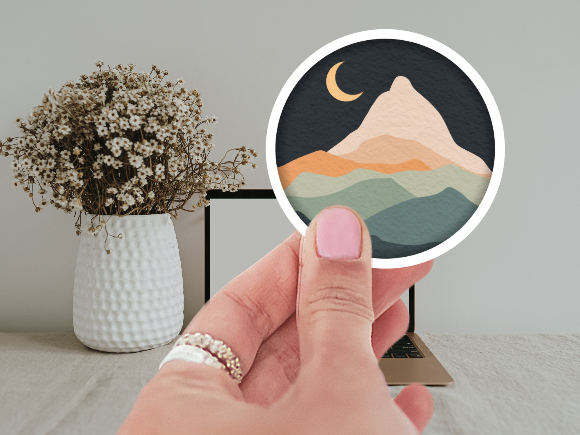 Mountain Dreamscape Sticker