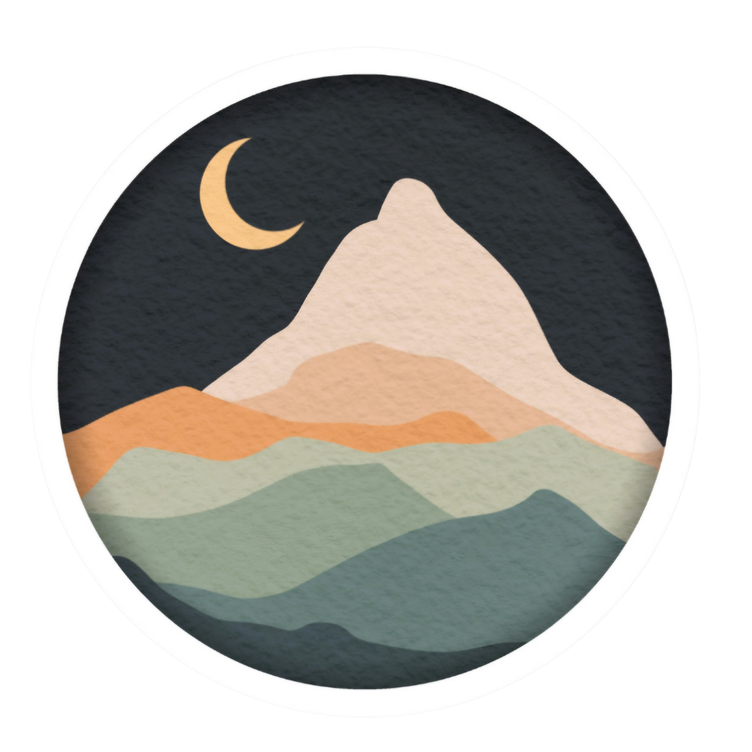 Mountain Dreamscape Sticker