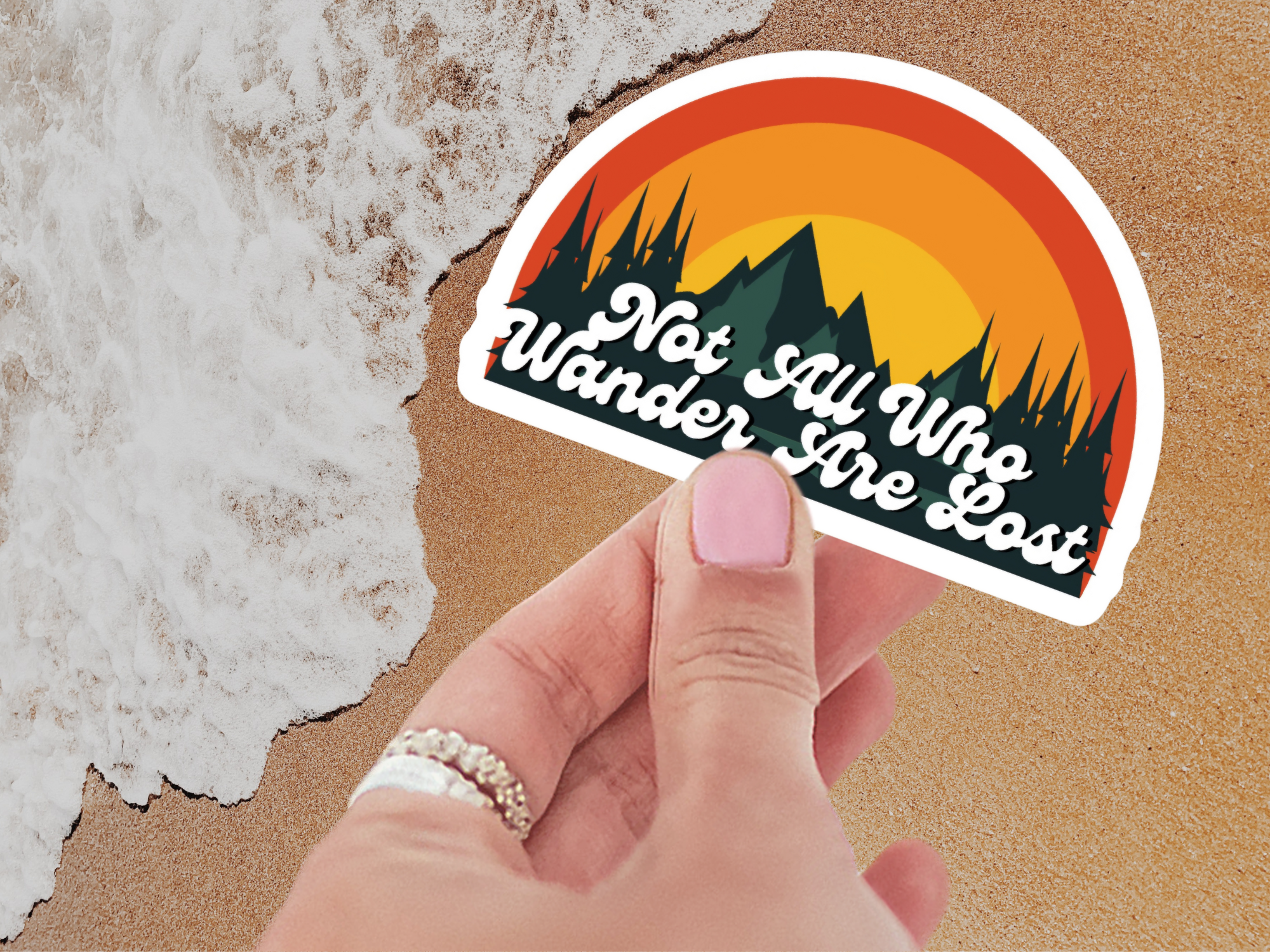 Not All Who Wander Are Lost - Vinyl Matte Sticker