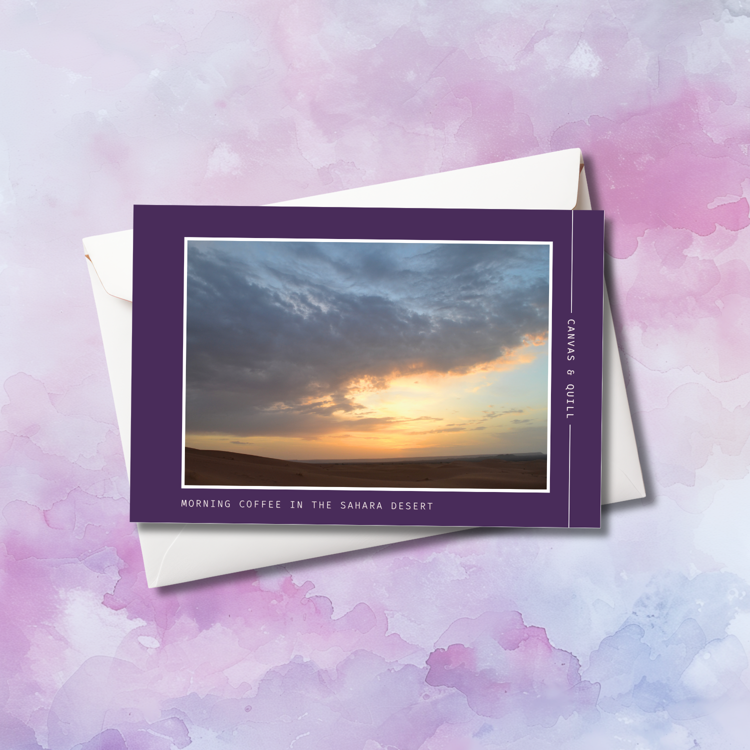 Morning Coffee in the Sahara Greeting Card