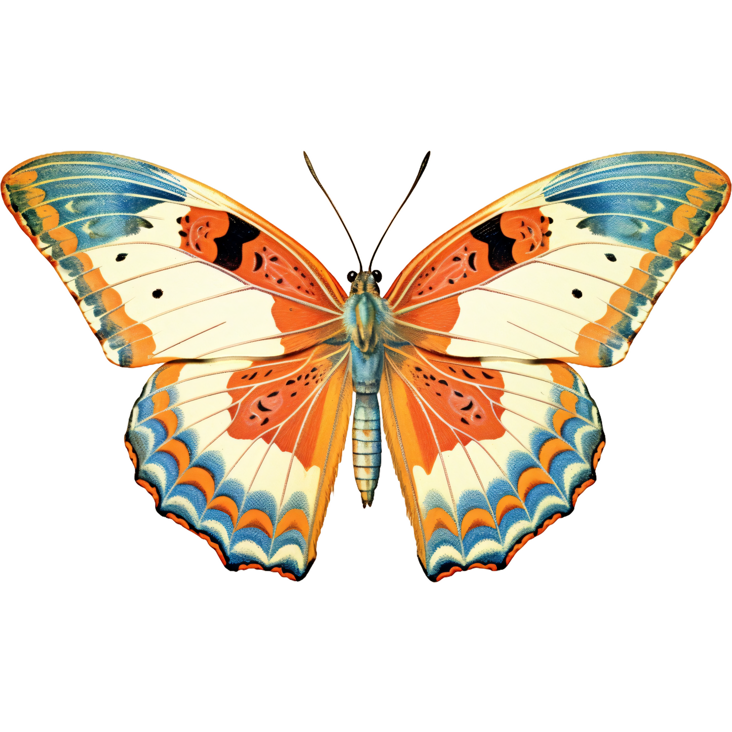 Vintage Retro Butterfly Sticker