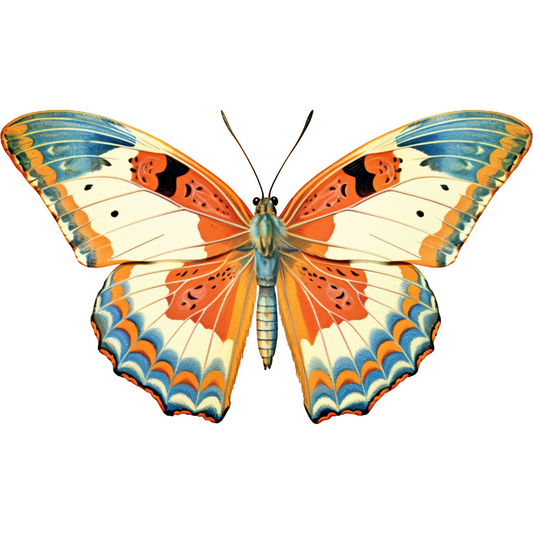 Vintage Retro Butterfly Sticker