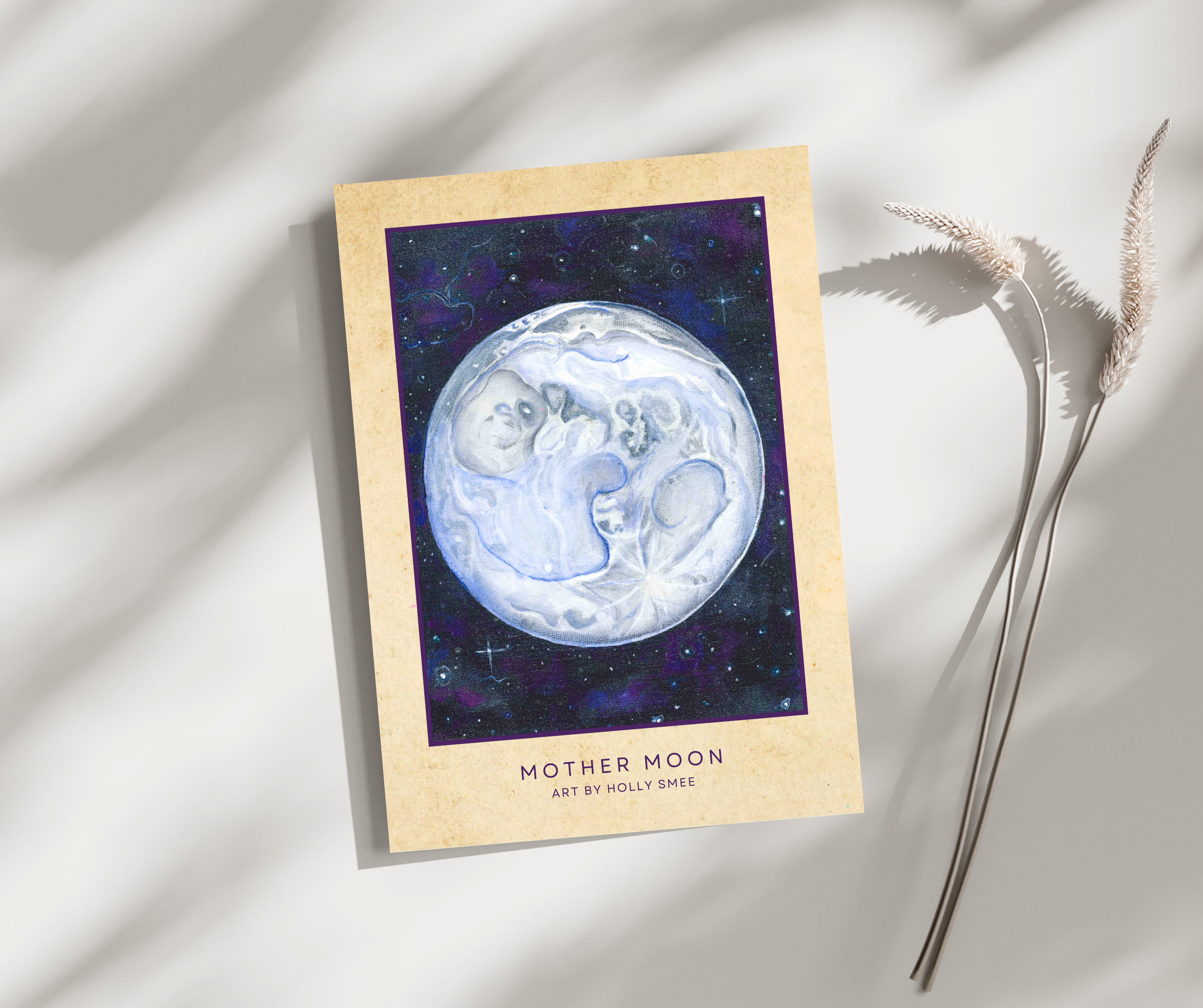 Mother Moon Art Postcard