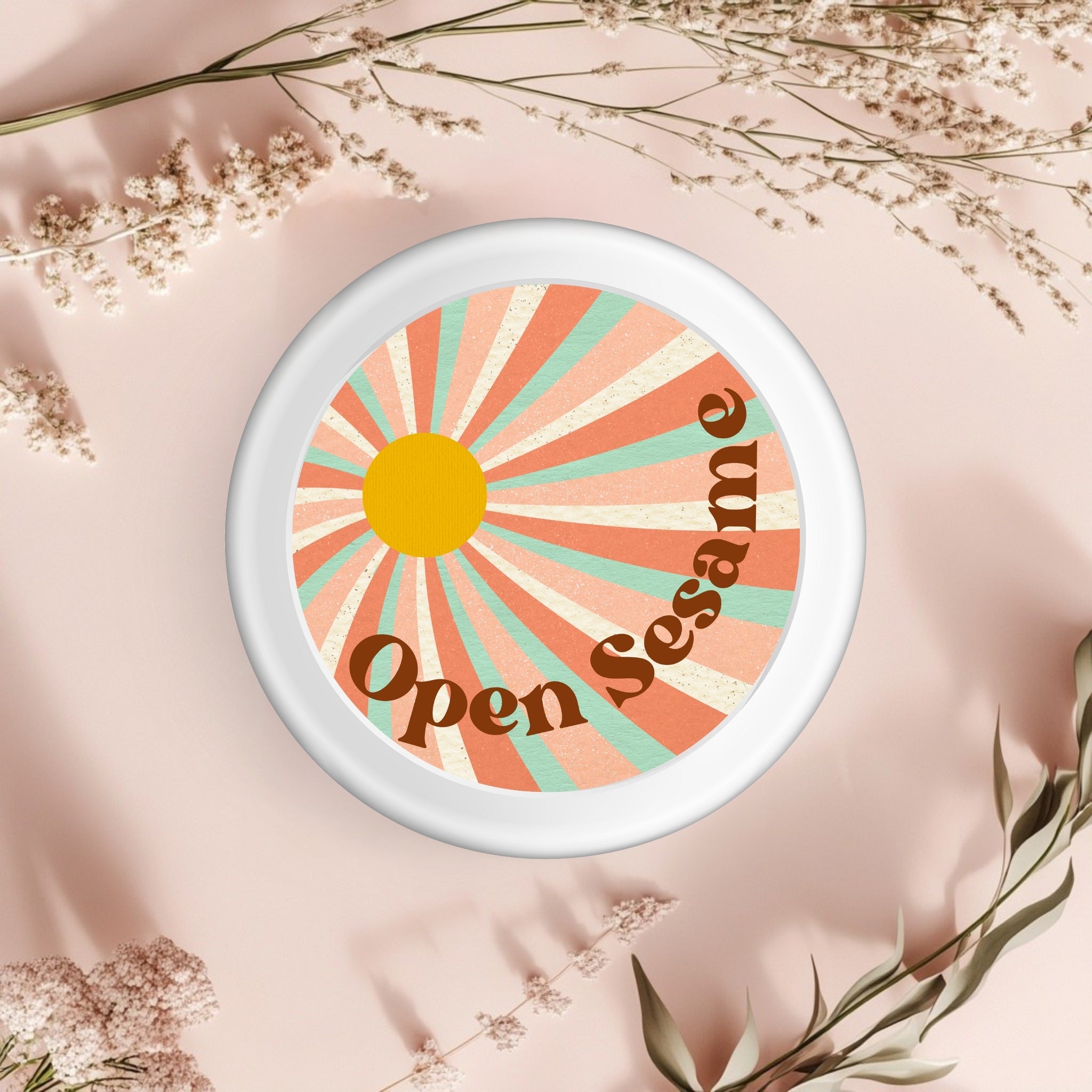 Open Sesame – Minimalist Sesame Oil Sticker (2.25x2.25")