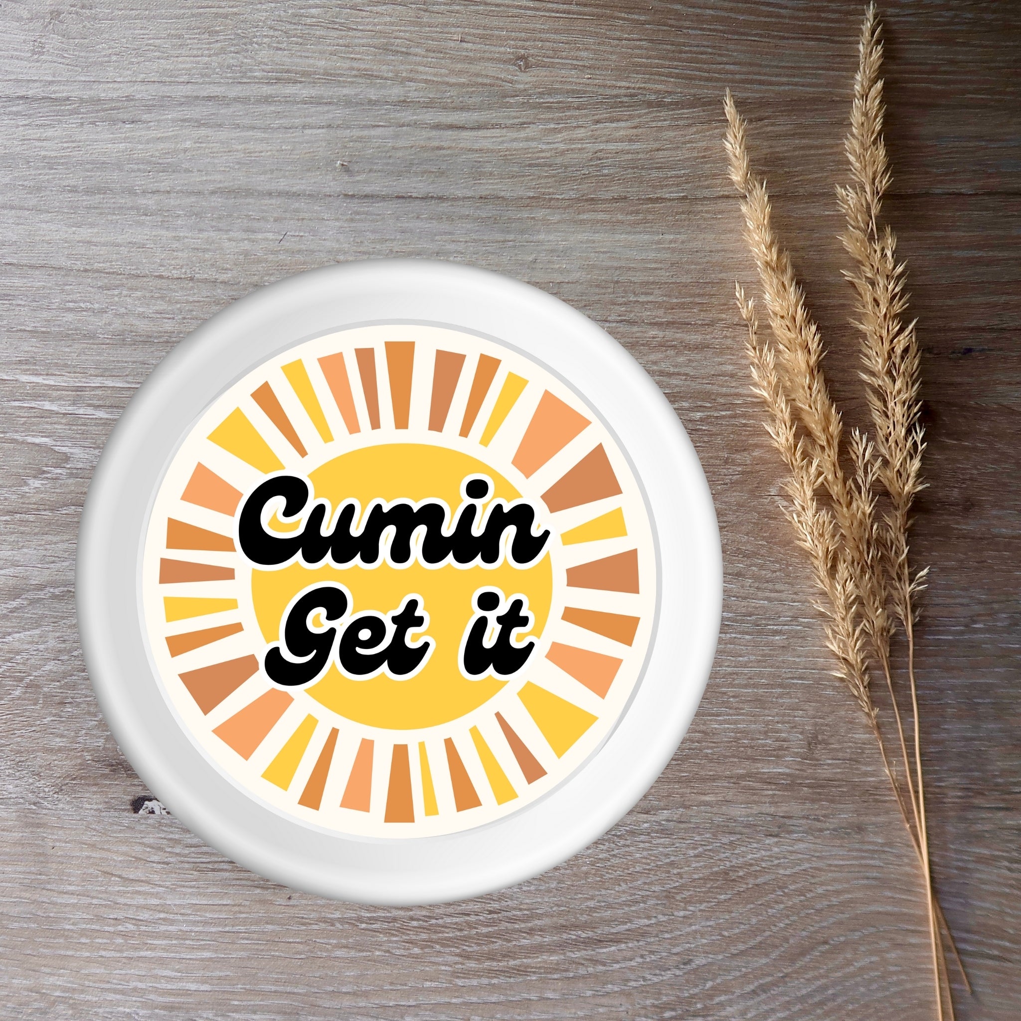 Cumin Get It – Bold & Bright Spice Sticker (3x3")