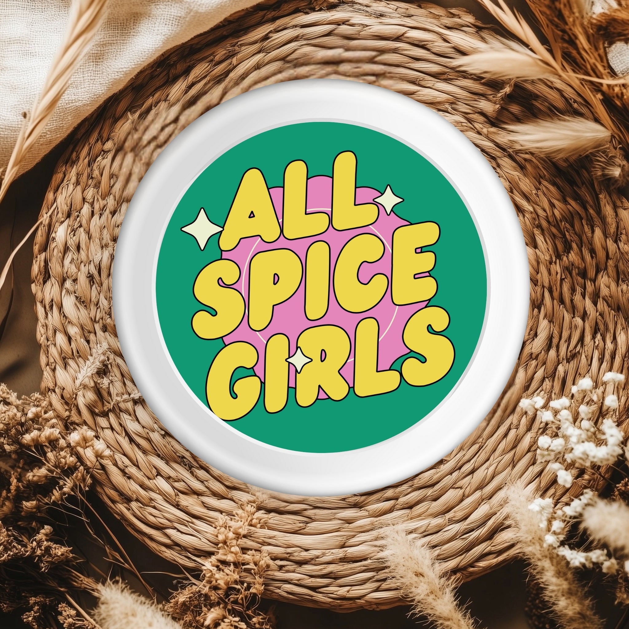 All Spice G!rls – Retro Pop Spice Sticker (3x3")