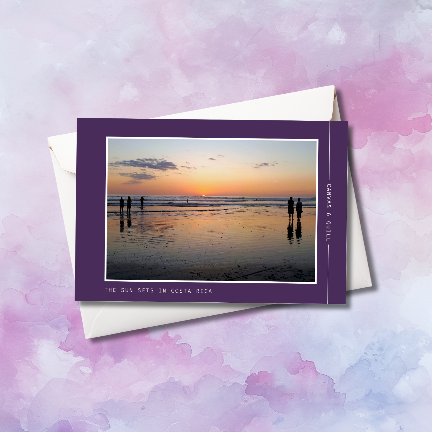 The Sun Sets in Costa Rica Greeting Card