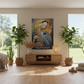 Blue Heron Tapestry in Meditation Space