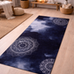 Tranquil Watercolor Zen Mandala Yoga Mat - Anti-Slip Rubber Base & Soft Microsuede, a perfect anti-slip yoga mat enhancing your yoga experience with stability and style.