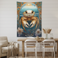 Golden Crab Tapestry in Beach House Dining Room
