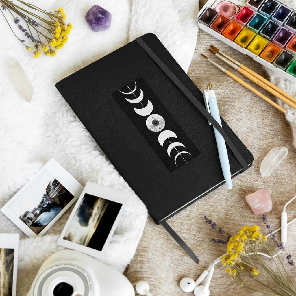 Luna Notebook Artistic Flat Lay