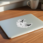 Lunar Garden Sticker on Laptop