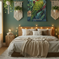 Parrot Tapestry Bedroom Mockup 2
