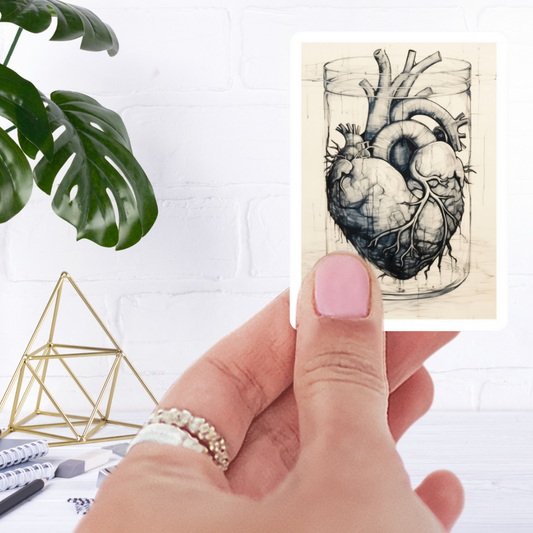 Heart In A Jar Sticker