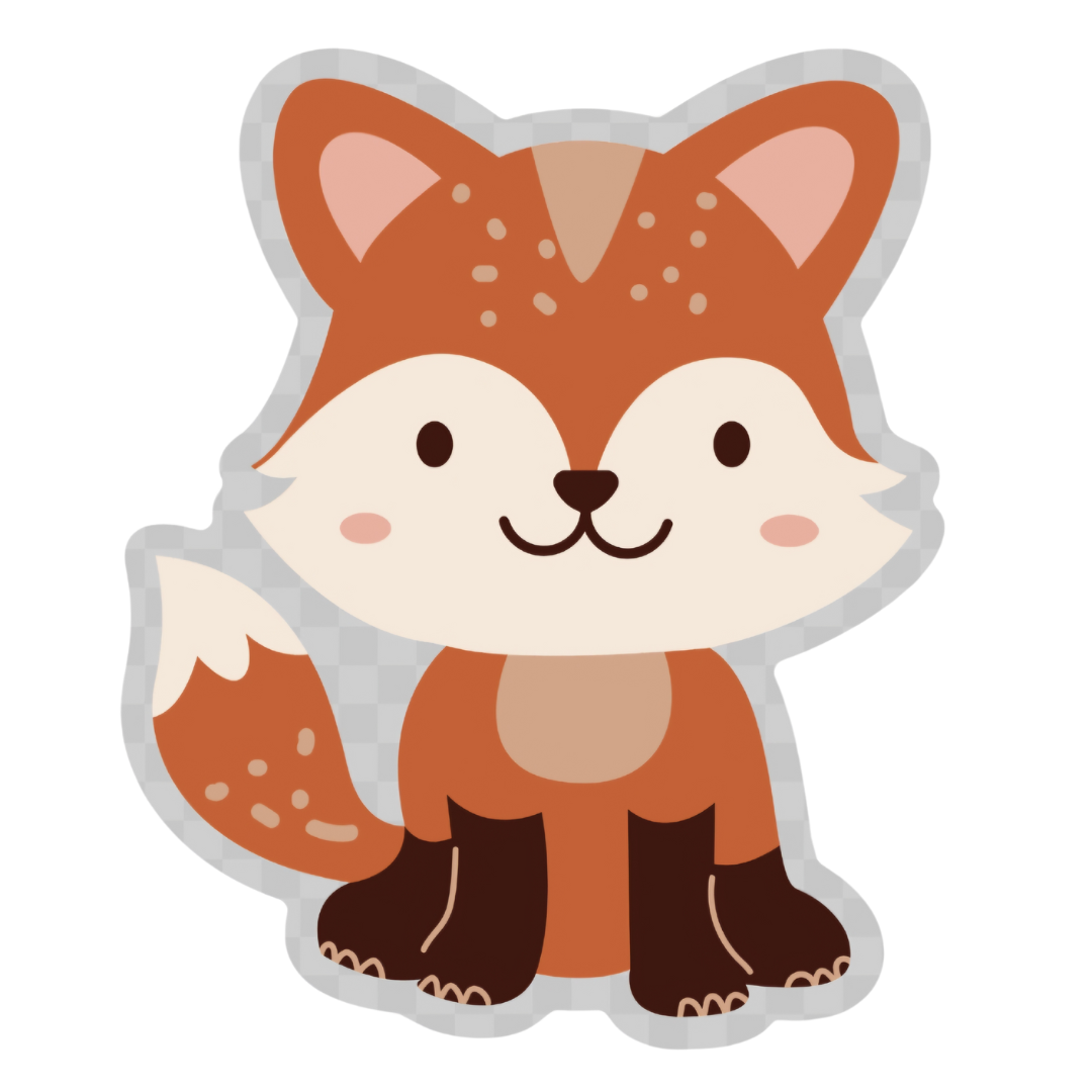 Adorable Fox Sticker