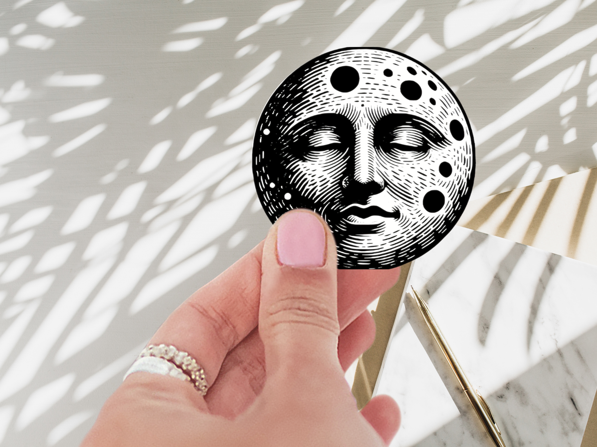 Celestial Moon Face