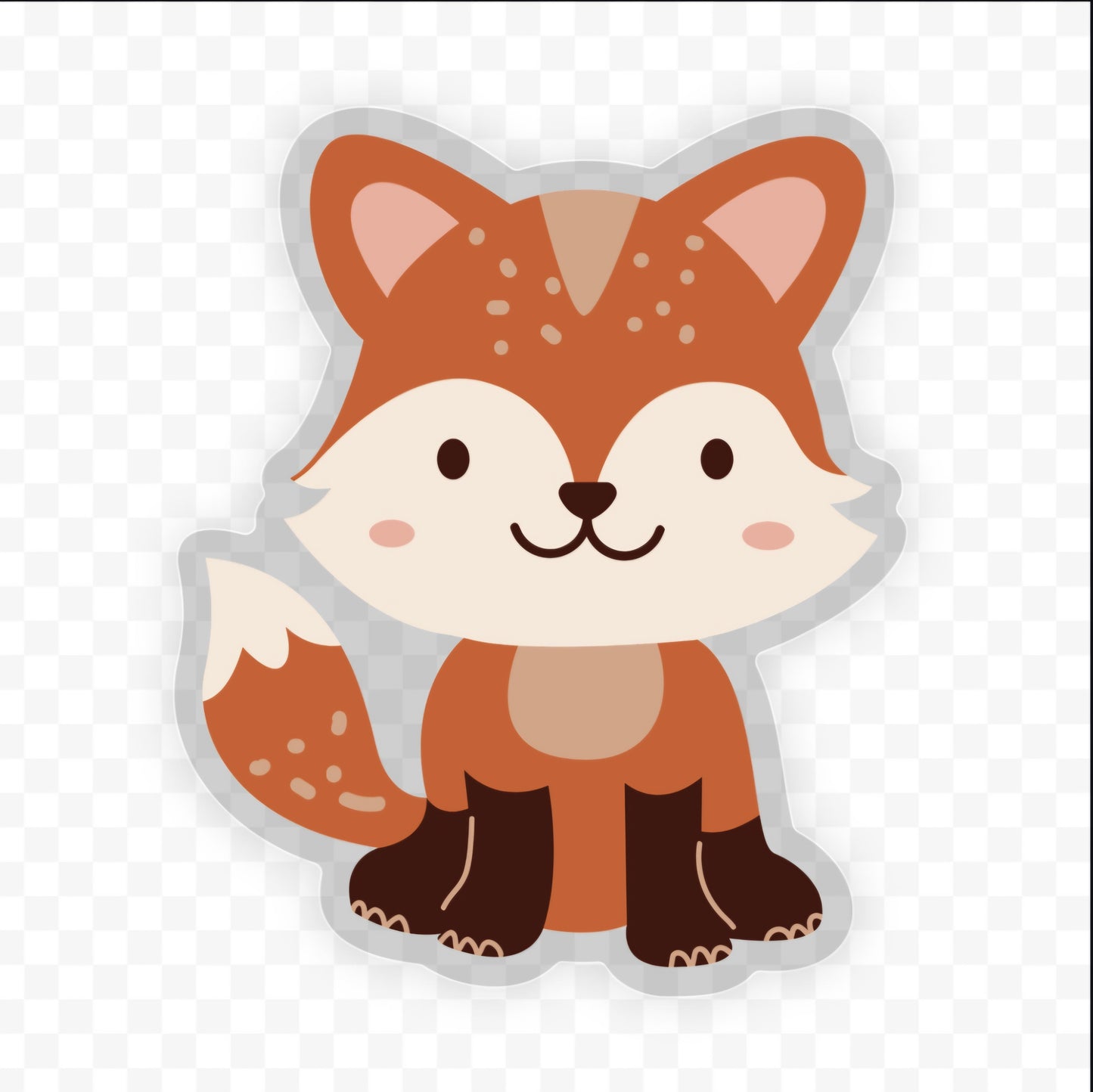 Adorable Fox Sticker