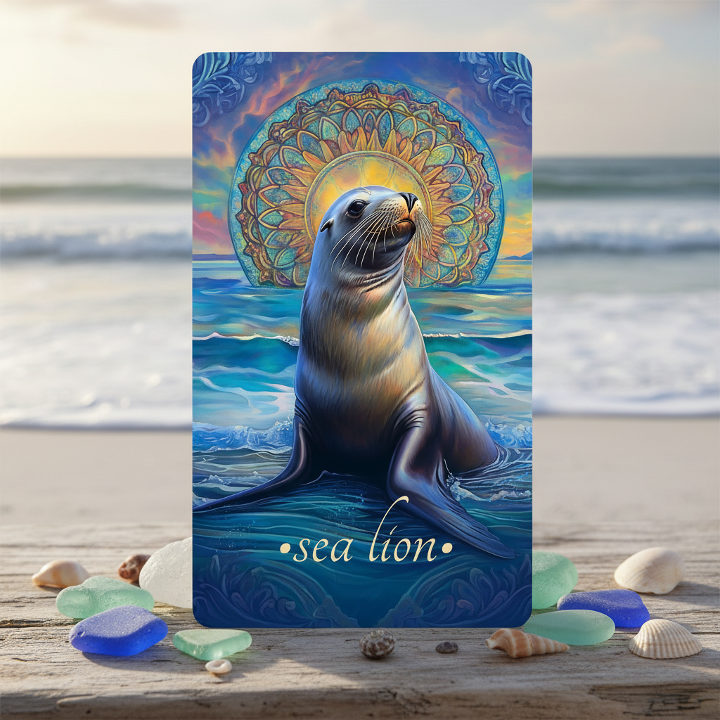 Sea Lion Card Mockup