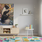 Skunk Tapestry in Modern Kids' Room