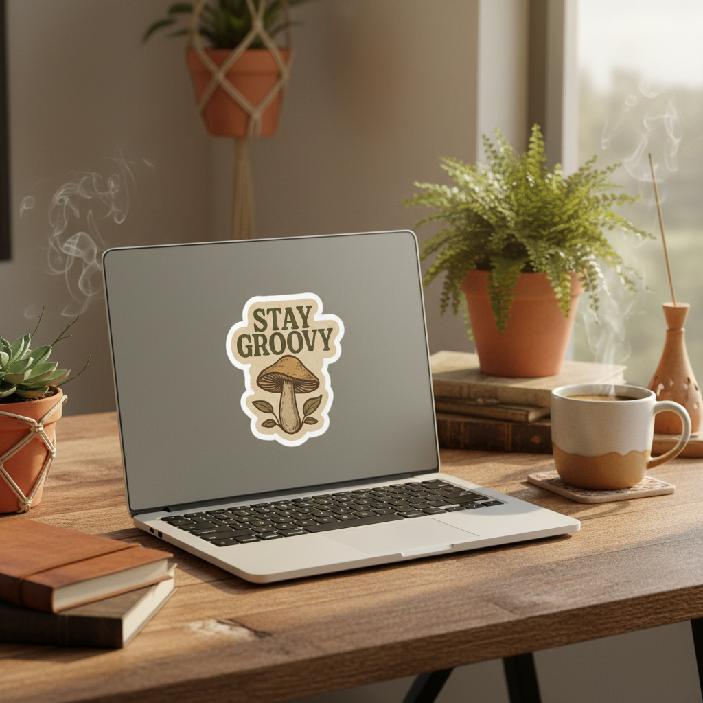 Stay Groovy on Laptop