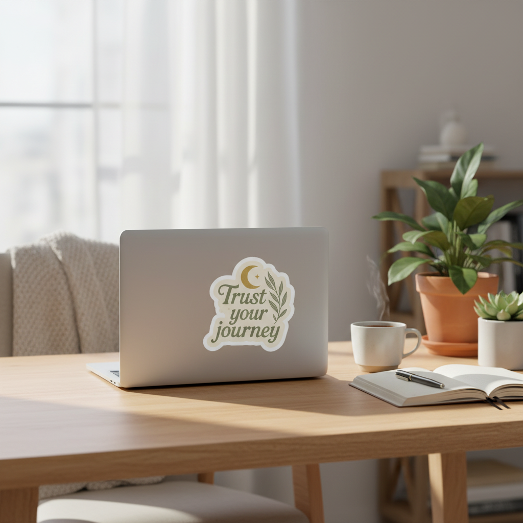 Trust Your Journey on Laptop