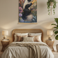 Whimsical Skunk Tapestry Bedroom Mockup 2